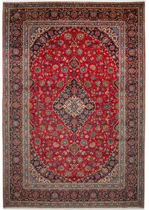 Tappeto Ardakan Medaglione Floreale Rosso Blu Scuro 272x400 Cm