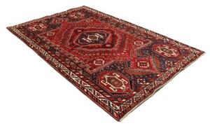 Tappeto Shiraz Geometrico Rosso Blu Scuro 164x270 Cm