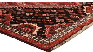 Tappeto Shiraz Stilizzato Rosso Nero 176x270 Cm