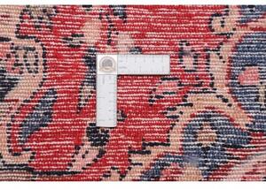 Tappeto Hamadan Stilizzato Rosso Mattone Blu Scuro Corsia 110x418 Cm