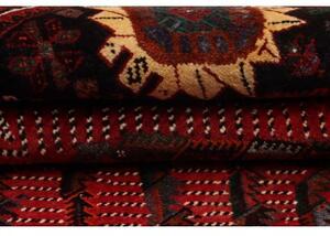 Tappeto Shiraz Stilizzato Rosso Scuro Nero 177x240 Cm