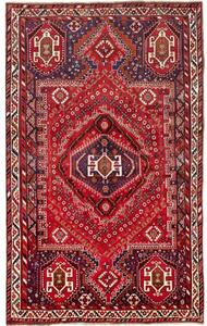 Tappeto Shiraz Geometrico Rosso Blu Scuro 164x270 Cm