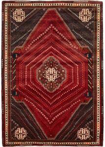 Tappeto Shiraz Stilizzato Rosso Marrone Scuro 180x260 Cm