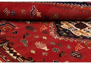 Tappeto Shiraz Stilizzato Rosso Blu Scuro 177x280 Cm