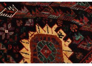 Tappeto Shiraz Stilizzato Rosso Scuro Nero 177x240 Cm