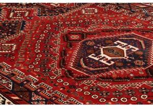 Tappeto Shiraz Geometrico Rosso Blu Scuro 164x270 Cm