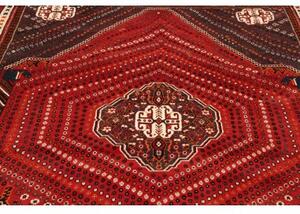 Tappeto Shiraz Stilizzato Rosso Marrone Scuro 180x260 Cm