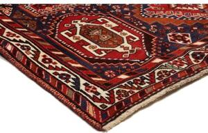 Tappeto Shiraz Geometrico Rosso Blu Scuro 164x270 Cm