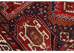 Tappeto Shiraz Geometrico Rosso Blu Scuro 164x270 Cm