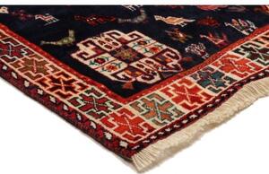 Tappeto Shiraz Stilizzato Rosso Blu Scuro 177x280 Cm