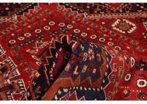 Tappeto Shiraz Geometrico Rosso Blu Scuro 164x270 Cm
