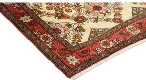 Tappeto Hamadan Stilizzato Avorio Rosso Corsia 100x368 Cm