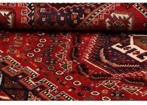 Tappeto Shiraz Geometrico Rosso Blu Scuro 164x270 Cm