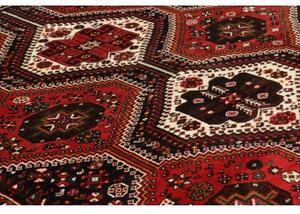Tappeto Shiraz Geometrico Rosso Nero 175x267 Cm