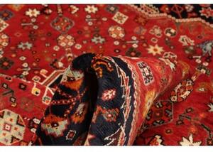 Tappeto Shiraz Fine Stilizzato Rosso Blu Scuro 158x263 Cm