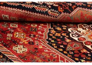 Tappeto Shiraz Fine Stilizzato Rosso Blu Scuro 158x263 Cm