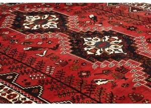 Tappeto Shiraz Stilizzato Rosso Mattone Blu Scuro 173x259 Cm