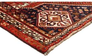 Tappeto Shiraz Stilizzato Rosso Blu Scuro 180x295 Cm