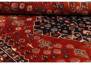 Tappeto Shiraz Stilizzato Rosso Mattone Blu Scuro 170x272 Cm