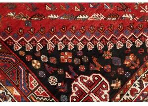 Tappeto Shiraz Stilizzato Rosso Mattone Blu Scuro 172x260 Cm