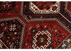 Tappeto Shiraz Geometrico Rosso Nero 175x267 Cm