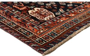 Tappeto Shiraz Stilizzato Rosso Mattone Blu Scuro 170x272 Cm