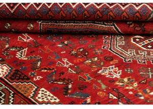 Tappeto Shiraz Stilizzato Rosso Mattone Blu Scuro 172x260 Cm