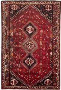 Tappeto Shiraz Stilizzato Rosso Mattone Blu Scuro 172x260 Cm