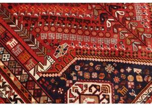 Tappeto Shiraz Stilizzato Rosso Blu Scuro 180x295 Cm