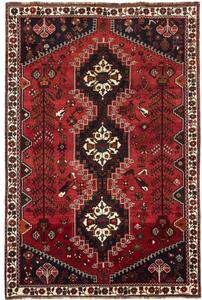 Tappeto Shiraz Stilizzato Rosso Mattone Blu Scuro 173x259 Cm