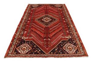Tappeto Shiraz Stilizzato Rosso Blu Scuro 180x295 Cm