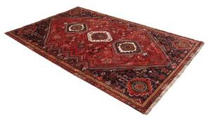 Tappeto Shiraz Stilizzato Rosso Mattone Blu Scuro 168x273 Cm