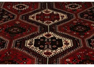 Tappeto Shiraz Geometrico Rosso Nero 175x267 Cm