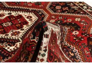 Tappeto Shiraz Geometrico Rosso Nero 175x267 Cm