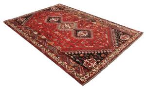 Tappeto Shiraz Stilizzato Rosso Mattone Blu Scuro 172x260 Cm