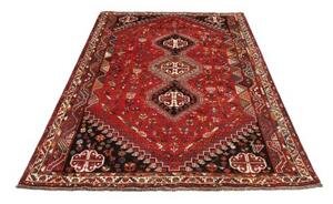 Tappeto Shiraz Stilizzato Rosso Mattone Blu Scuro 172x260 Cm