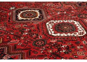 Tappeto Shiraz Stilizzato Rosso Mattone Blu Scuro 168x273 Cm