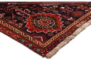 Tappeto Shiraz Stilizzato Rosso Mattone Blu Scuro 168x273 Cm