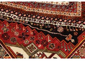 Tappeto Shiraz Stilizzato Rosso Nero 180x260 Cm