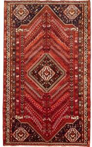 Tappeto Shiraz Stilizzato Rosso Blu Scuro 180x295 Cm