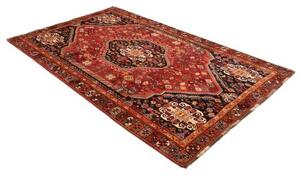 Tappeto Shiraz Fine Stilizzato Rosso Blu Scuro 158x263 Cm