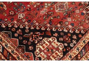 Tappeto Shiraz Fine Stilizzato Rosso Blu Scuro 178x270 Cm