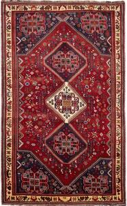 Tappeto Shiraz Stilizzato Rosso Blu Scuro 175x287 Cm