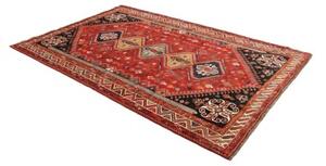 Tappeto Shiraz Stilizzato Rosso Blu Scuro 178x270 Cm