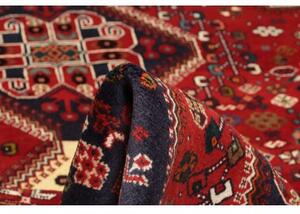 Tappeto Shiraz Stilizzato Rosso Blu Scuro 175x287 Cm
