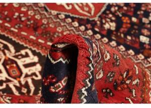Tappeto Shiraz Geometrico Rosso Mattone Blu Scuro 187x283 Cm