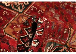 Tappeto Shiraz Stilizzato Rosso Scuro Nero 167x273 Cm