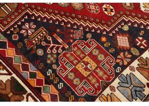 Tappeto Shiraz Stilizzato Rosso Blu Scuro 188x290 Cm