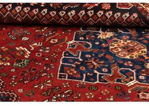 Tappeto Shiraz Fine Stilizzato Rosso Blu Scuro 178x270 Cm