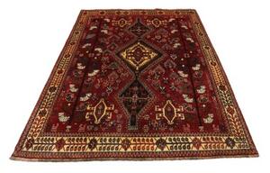 Tappeto Shiraz Fine Stilizzato Rosso Avorio 160x240 Cm